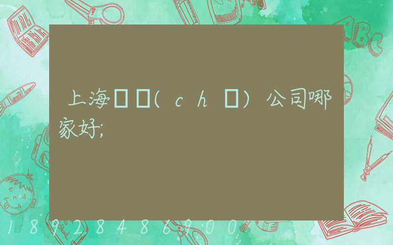 上海倉儲(chǔ)公司哪家好