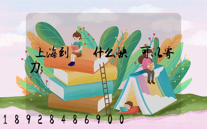 上海到廣東什么快遞可以寄刀
