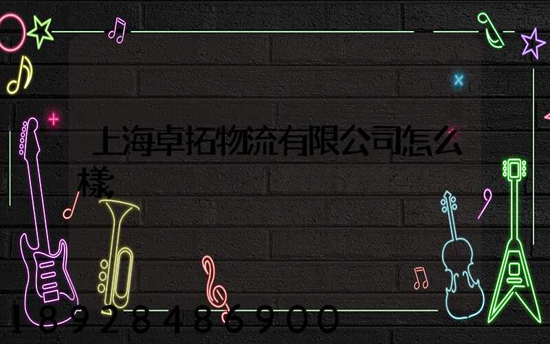 上海卓拓物流有限公司怎么樣