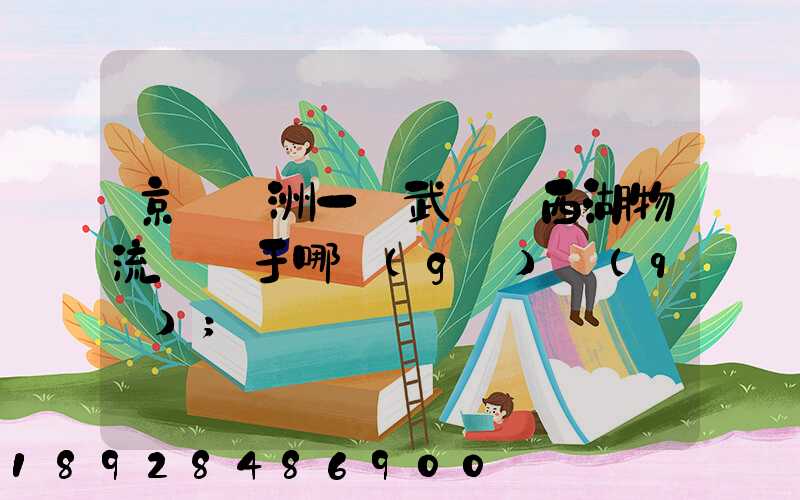 京東亞洲一號武漢東西湖物流園屬于哪個(gè)區(qū)