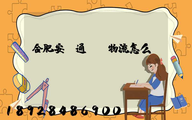 合肥安順通國際物流怎么樣