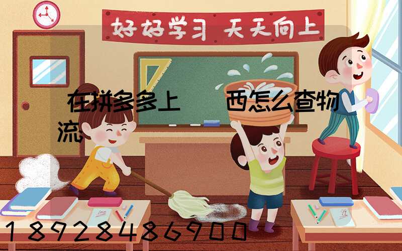 在拼多多上買東西怎么查物流