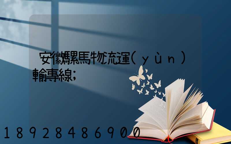 安徽騾馬物流運(yùn)輸專線