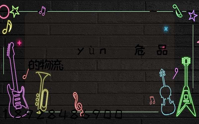 專門運(yùn)輸危險品的物流