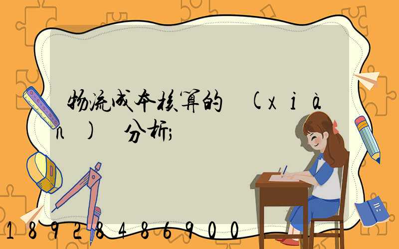 物流成本核算的現(xiàn)狀分析