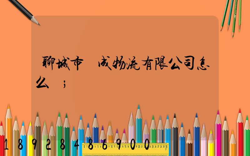 聊城市龍成物流有限公司怎么樣