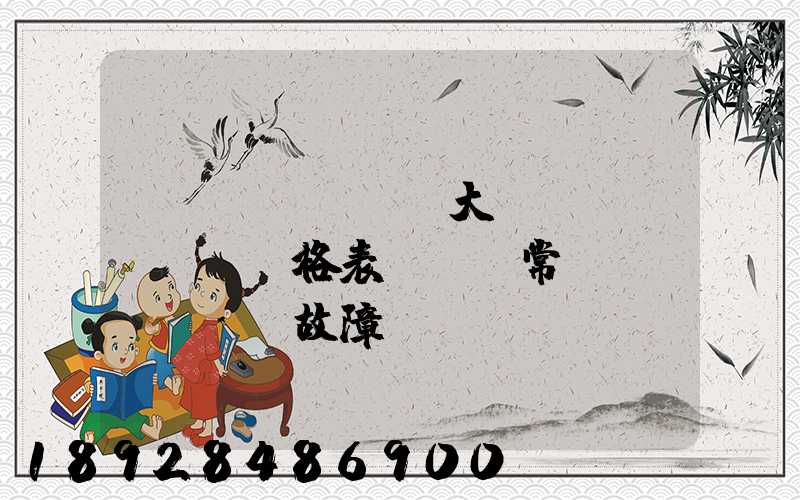 遠(yuǎn)大閥門價(jià)格表及閥門常見(jiàn)故障