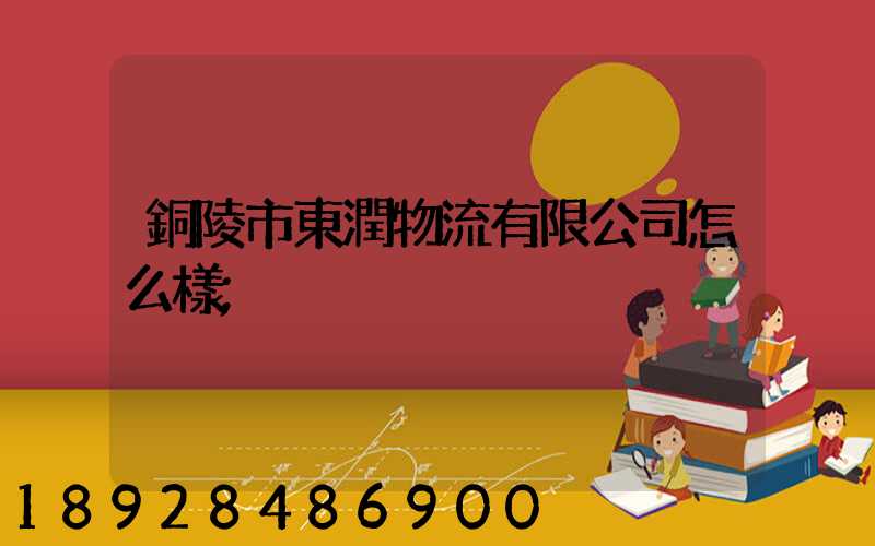 銅陵市東潤物流有限公司怎么樣