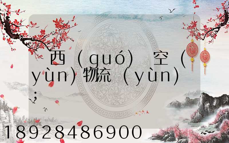 陜西國(guó)際空運(yùn)物流運(yùn)輸